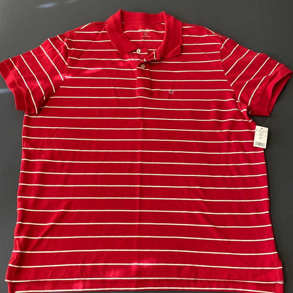 NWT Eddie Bauer mens pique polo, size XL